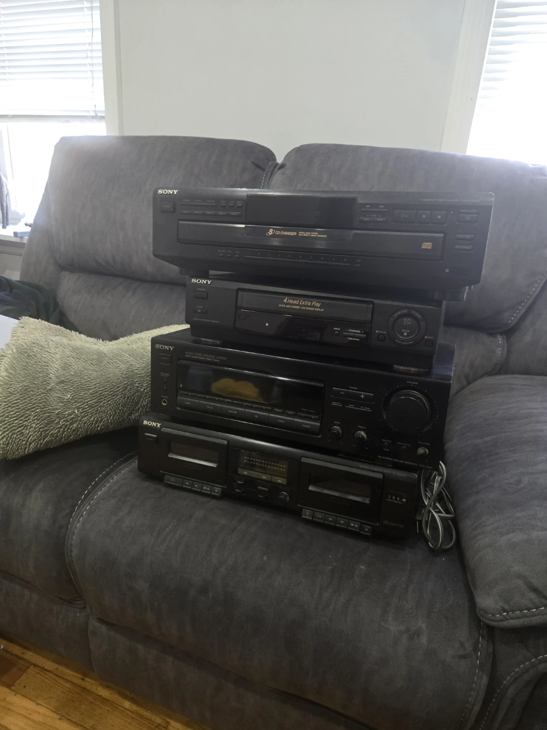 Sony CD Changer and Cassette Deck