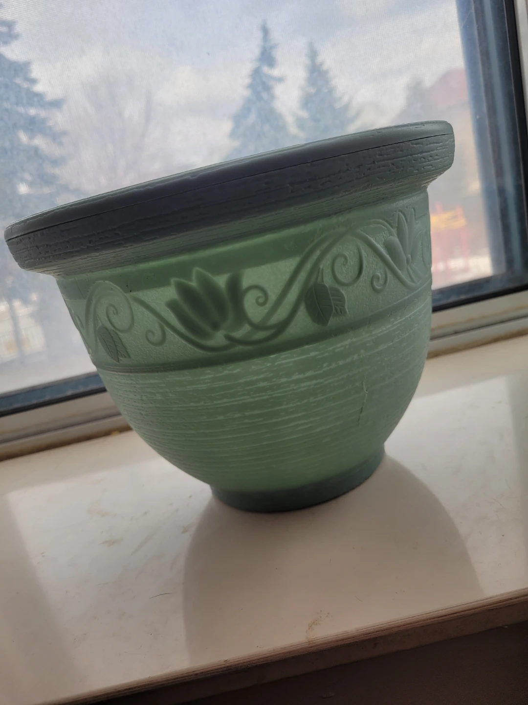 Light Green Decorative Plant Pot