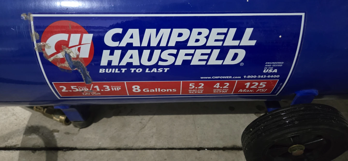 Campbell Hausfeld 8 Gallon Air Compressor - photo 3