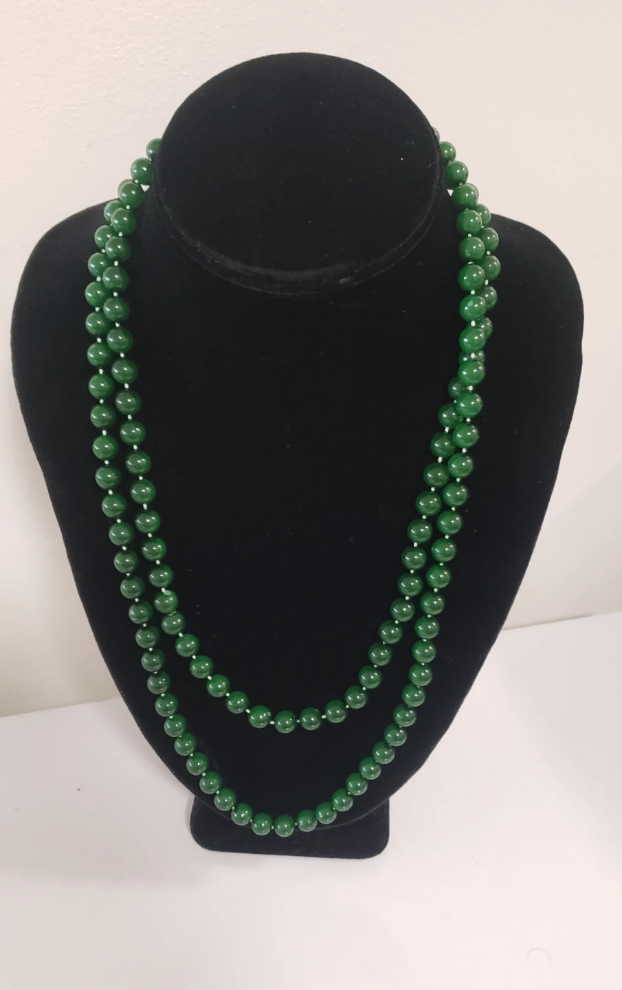 Like new Womens Vintage Faux Pearl Green Necklace - photo 2