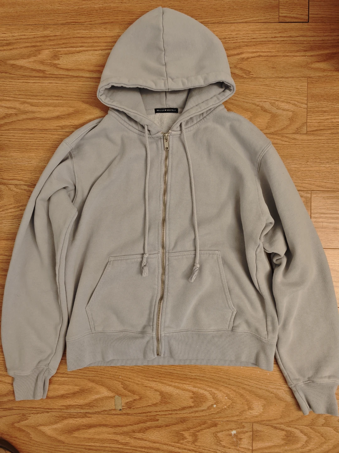 Brandy Melville Purple Zip-Up Hoodie