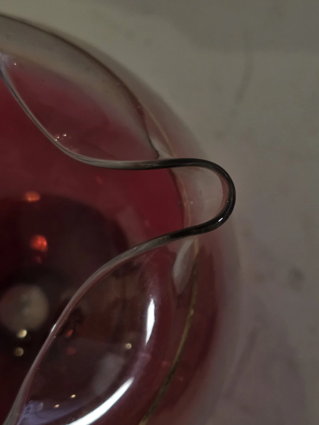 Vintage Pink Glass Pitcher with Gold Rim - photo 4