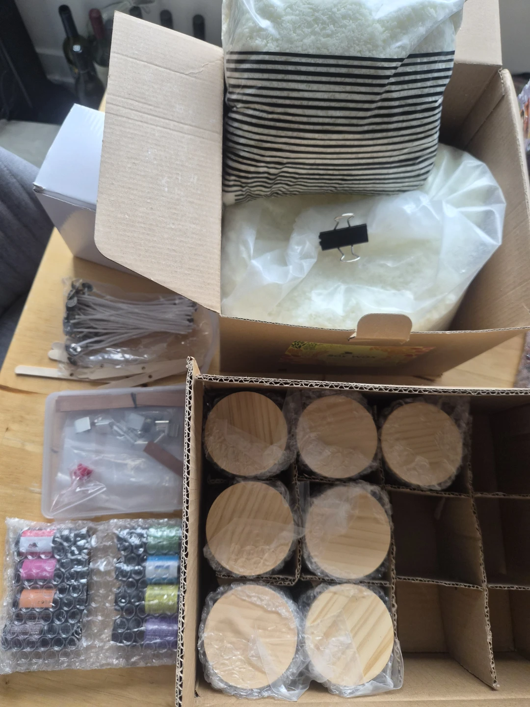 Natural Soy Wax Candle Making Kit with Jars