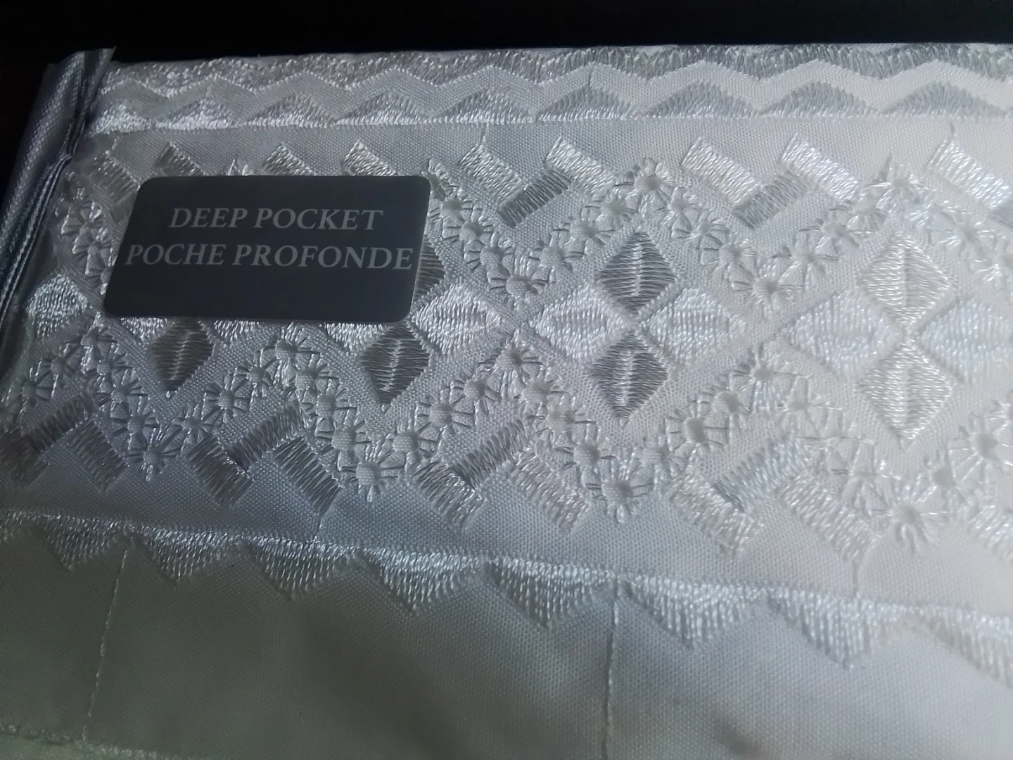 Home Beyond Queen Embroidery Sheet Set White 100% Polyester - photo 4