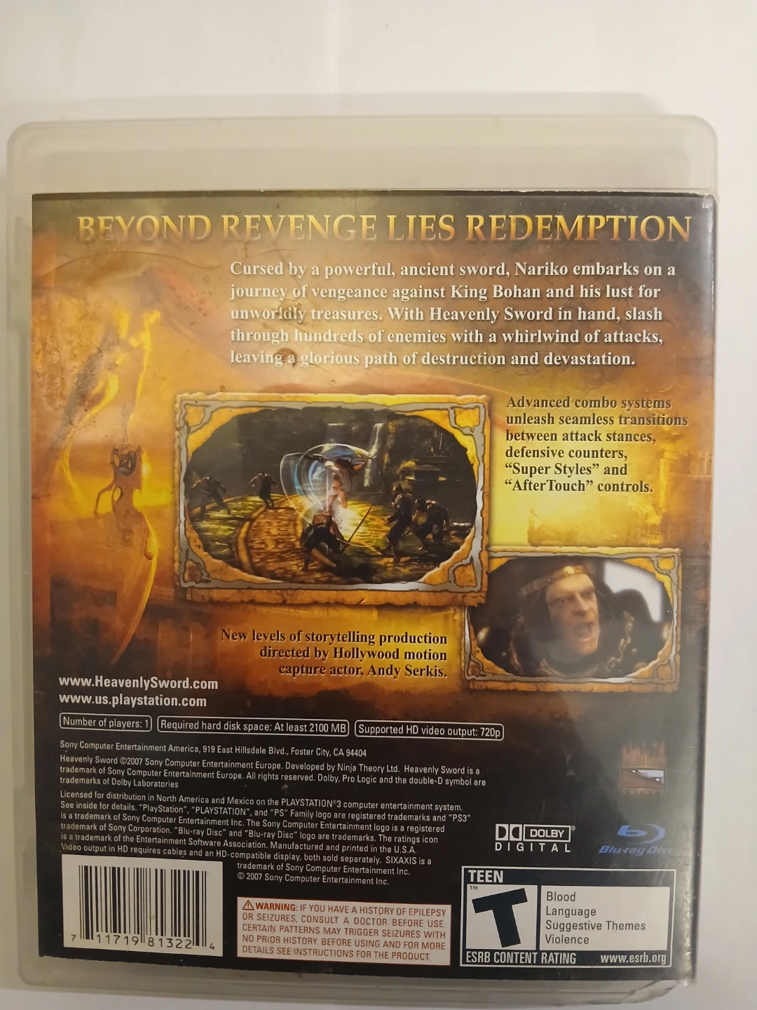 Heavenly Sword PlayStation 3 Game - photo 5