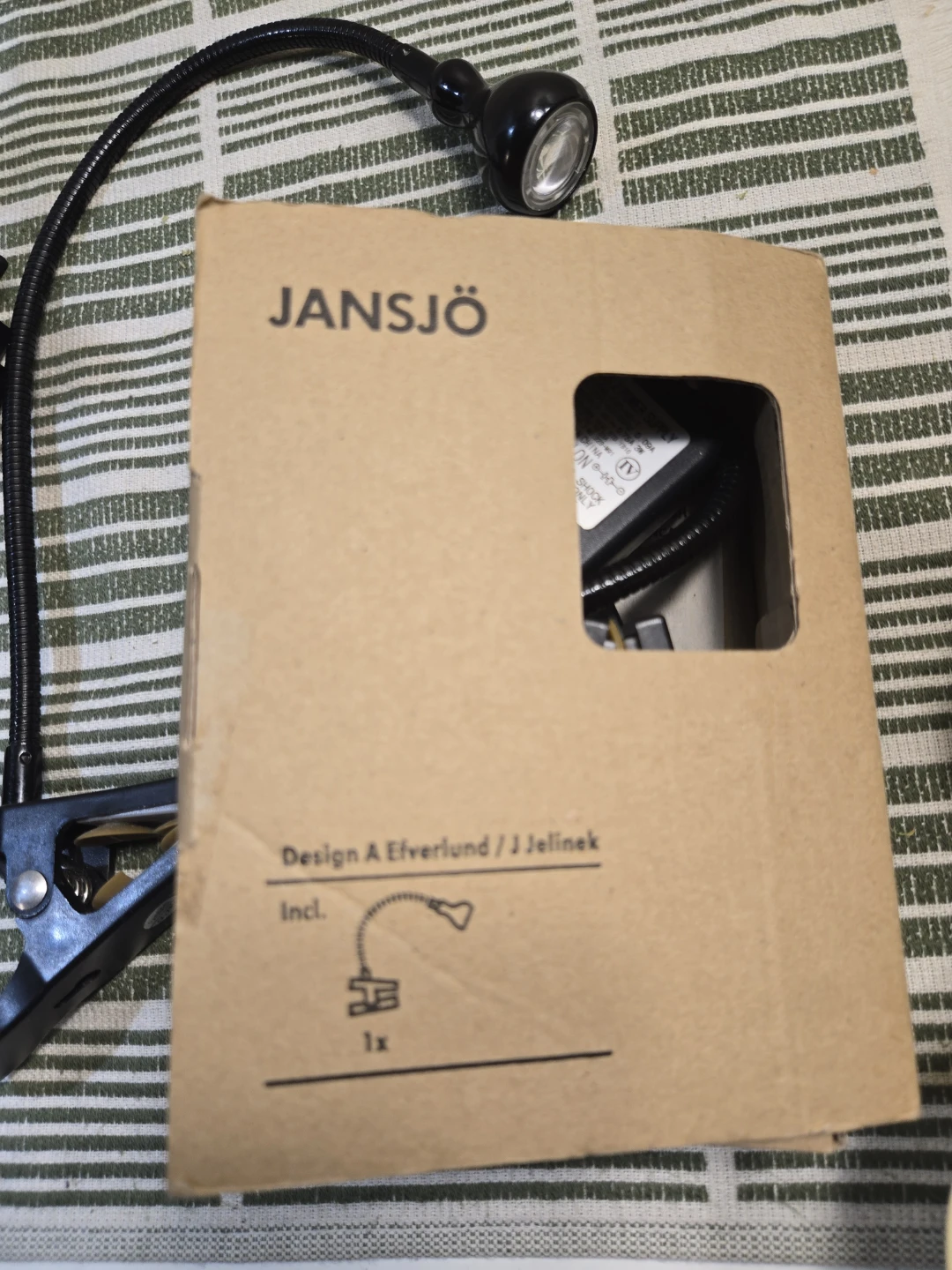 IKEA JANSJÖ LED Clamp Spot Lamp Black - photo 2