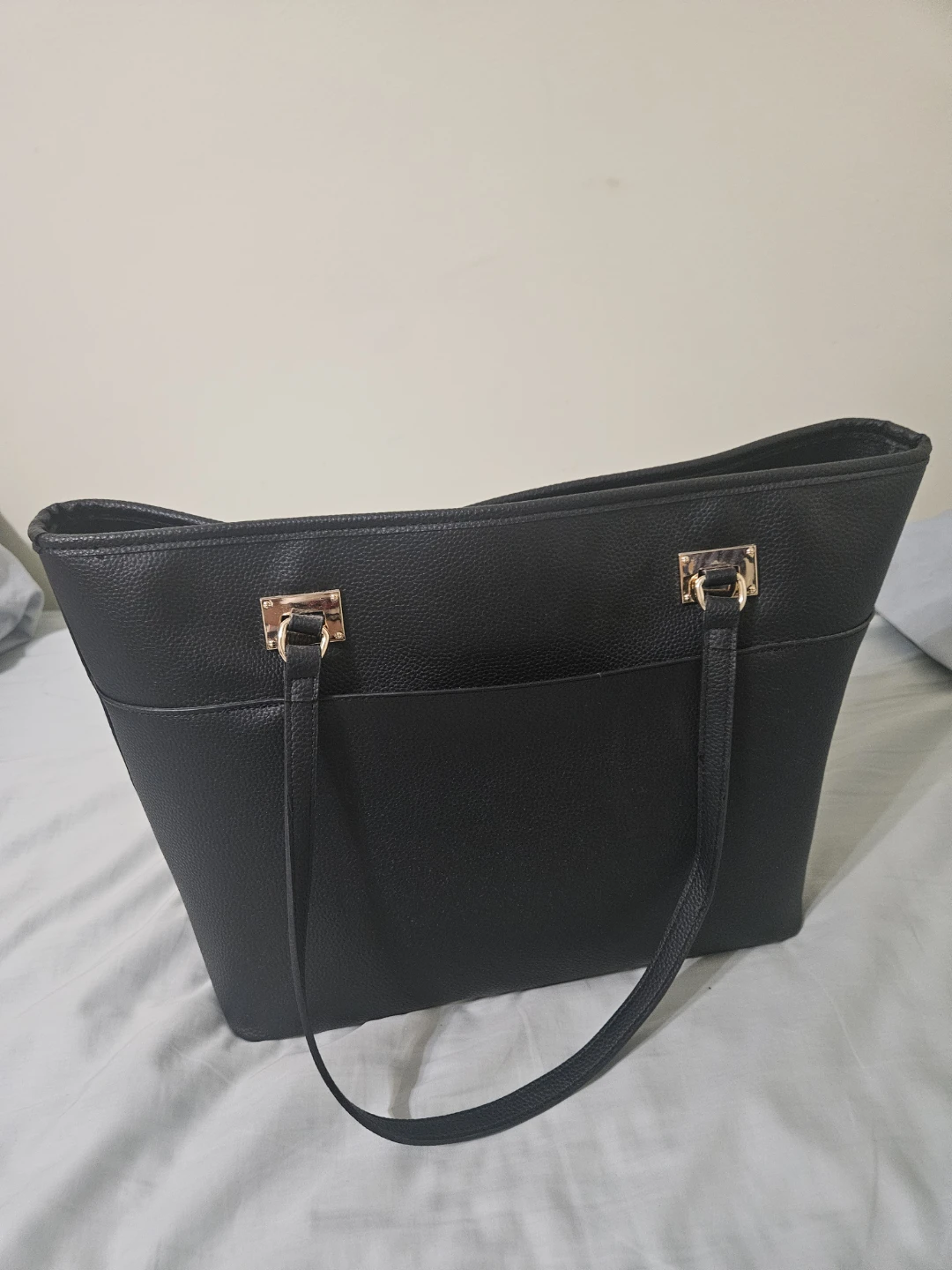 Anne Klein Black Tote Bag + Matching Pouch + Glasses Holder - photo 5