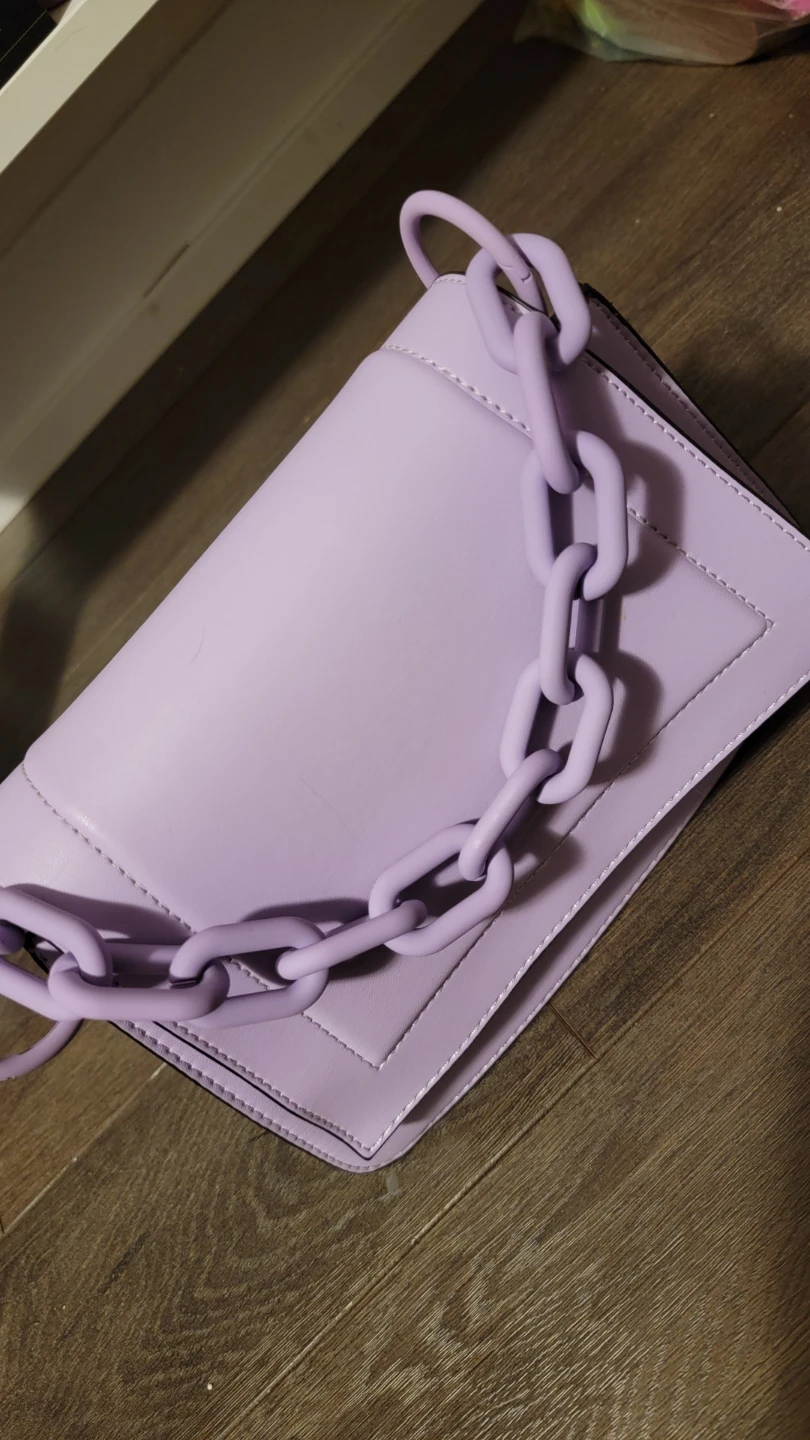 Lilac Call it Spring purse with Chunky Chain