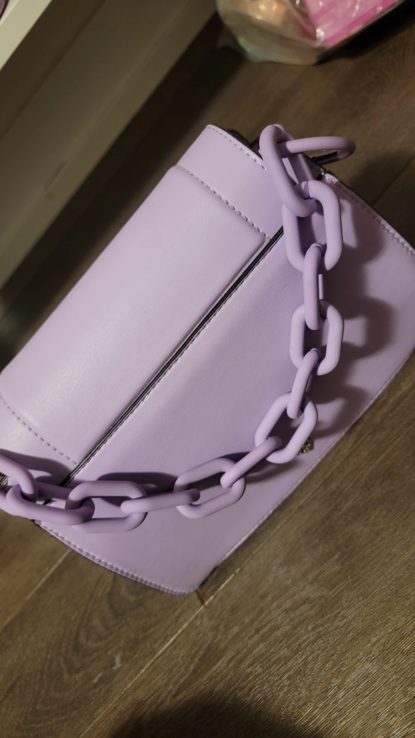 Lilac Call it Spring purse with Chunky Chain - photo 2