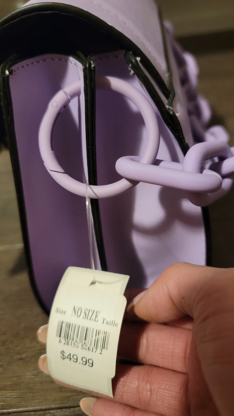 Lilac Call it Spring purse with Chunky Chain - photo 3