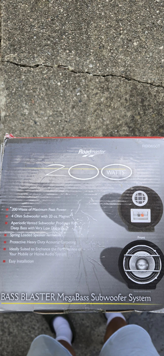 Roadmaster Bass Blaster MegaBass Subwoofer System 200 Watts - photo 4