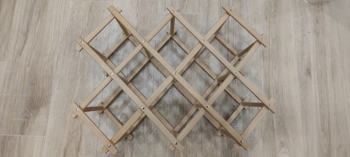 Wooden Foldable Wine Rack