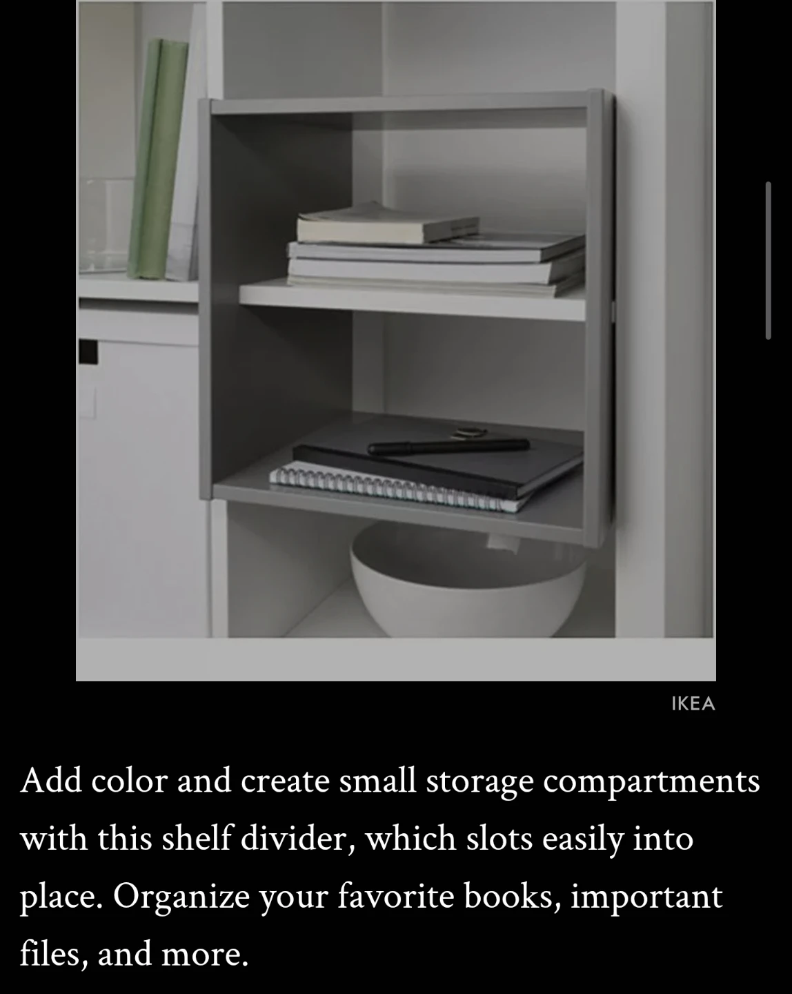 IKEA Shelf Divider - photo 2