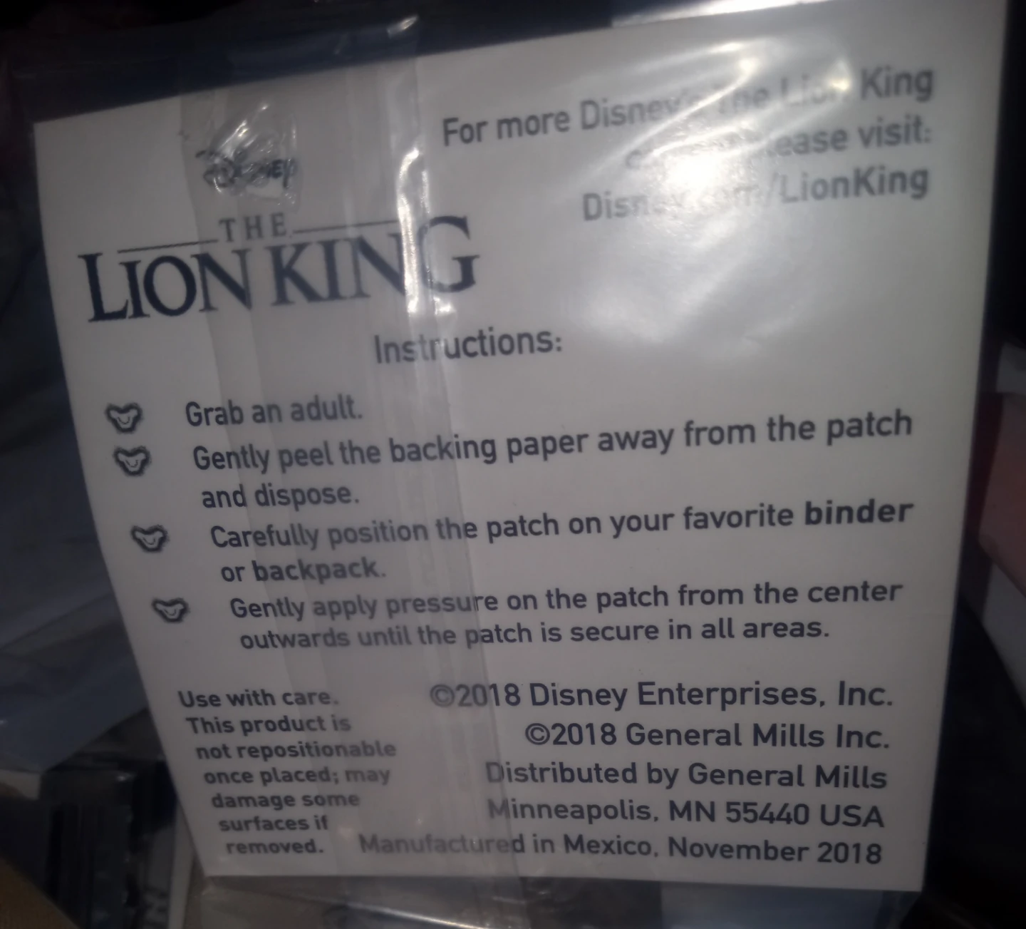 Disney The Lion King Patches Set of (6) 2018 OOP - photo 4
