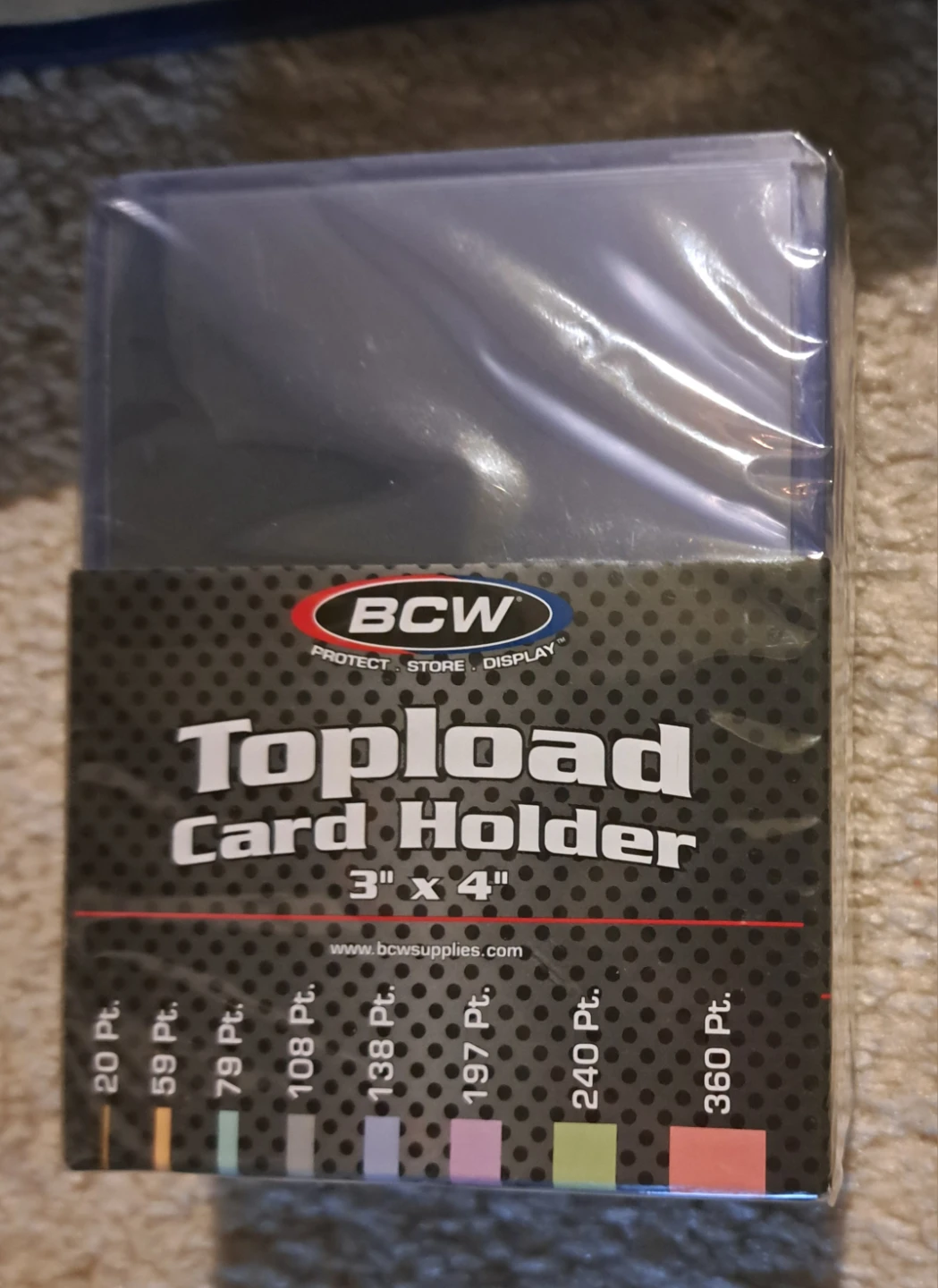 Hockey card 9 pocket sleeves, top loaders - photo 2