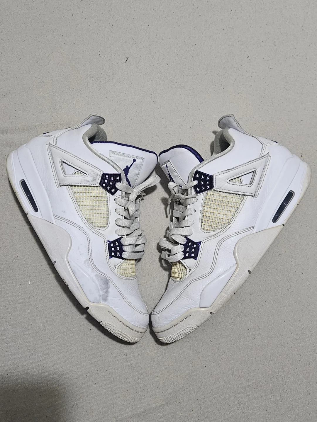 Authentic Air Jordan 4 Purple Metallic