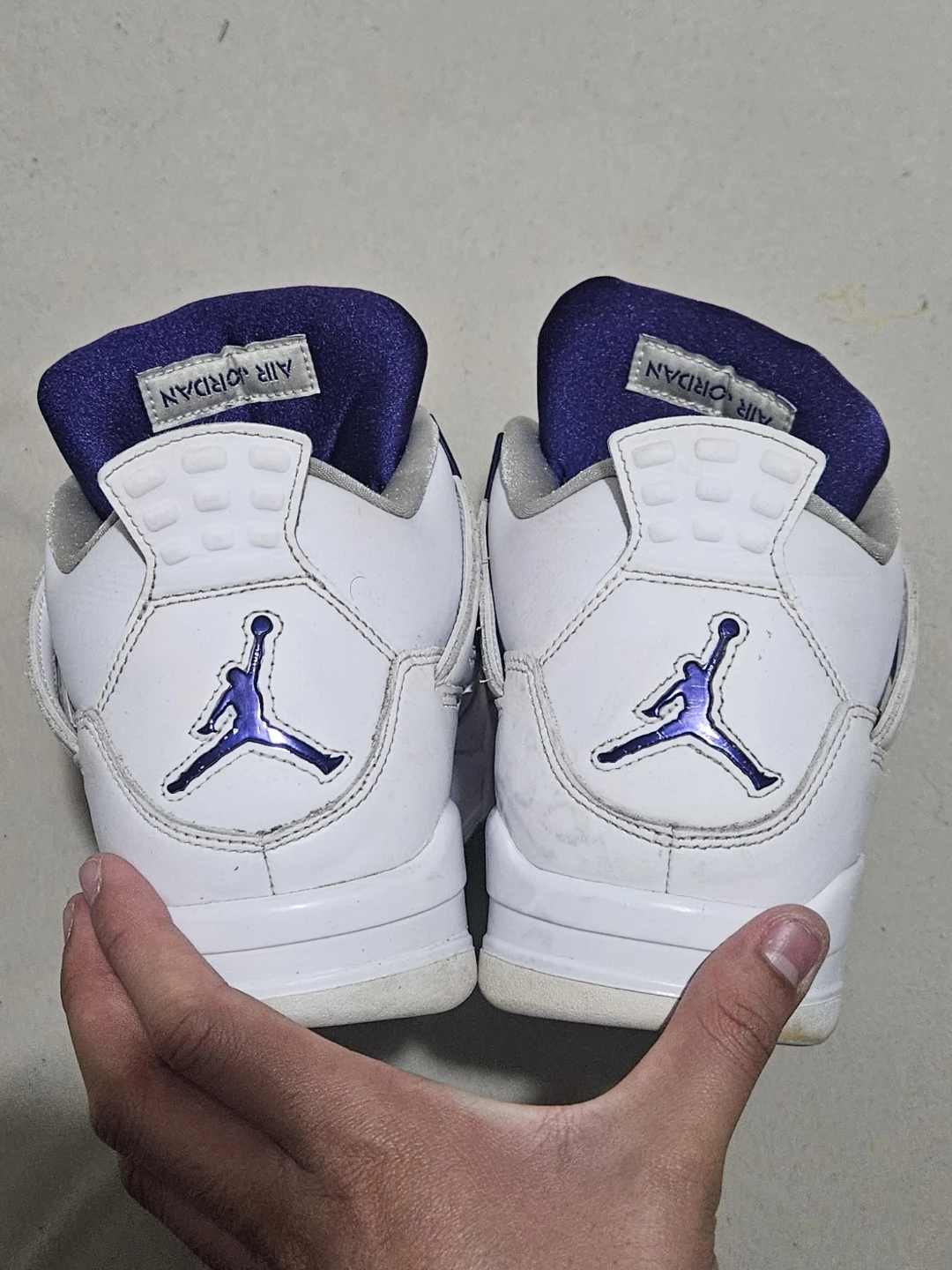 Authentic Air Jordan 4 Purple Metallic - photo 4