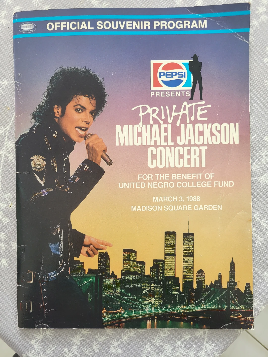 Michael Jackson Private Concert Official Souvenir Program 1988