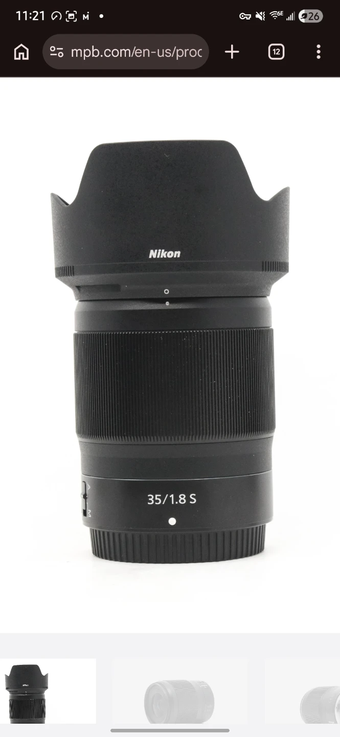 Nikon NIKKOR Z 35mm f/1.8 S Lens