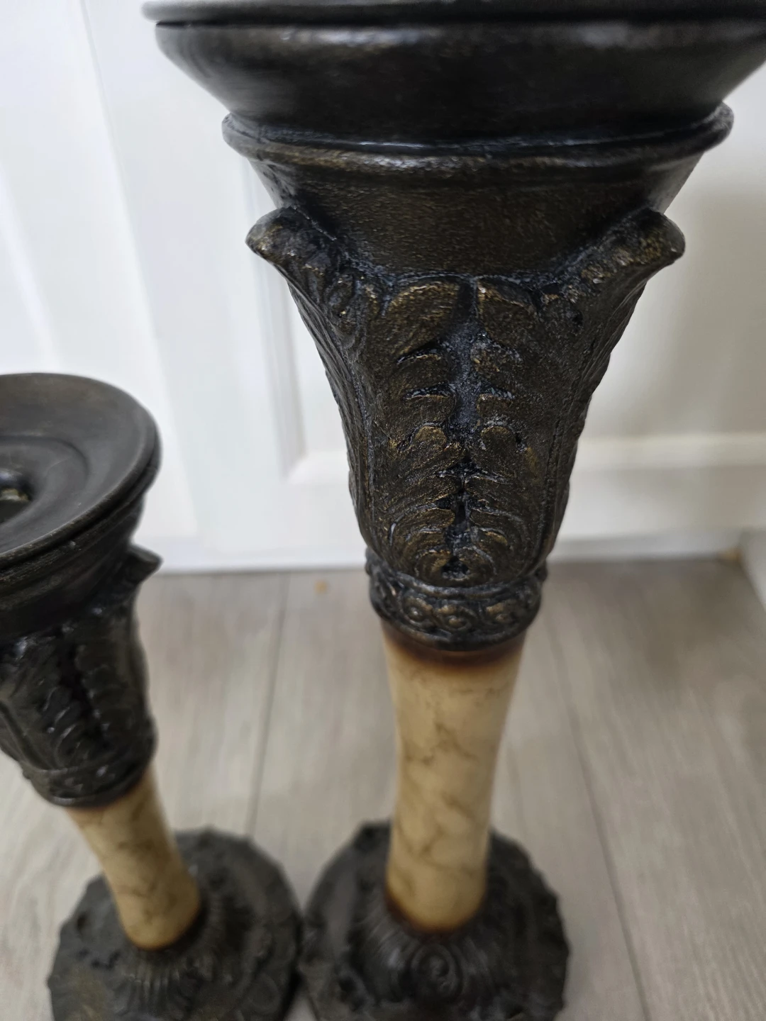 Set of 2 Ornate Candlesticks - photo 2