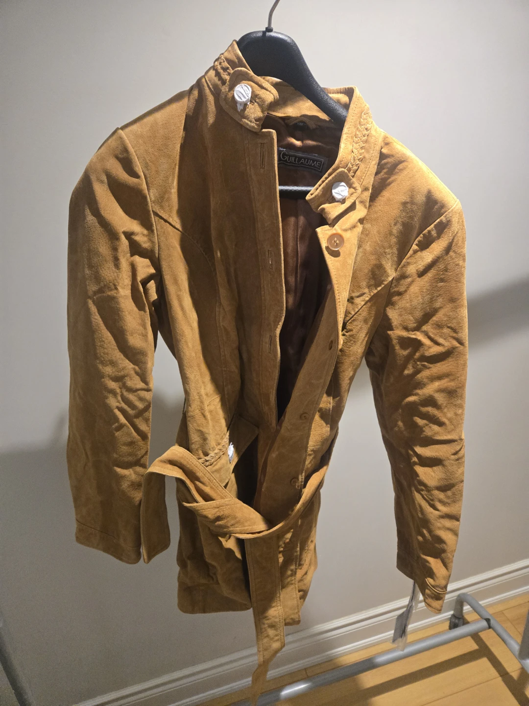 GUILLAUME Suede Belted Jacket - photo 2