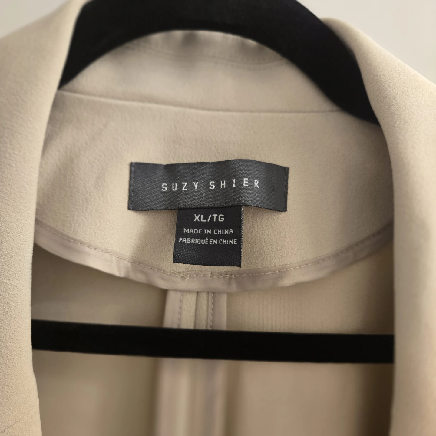 Suzy Shier Women's Beige Short Sleeve Blazer XL - photo 2