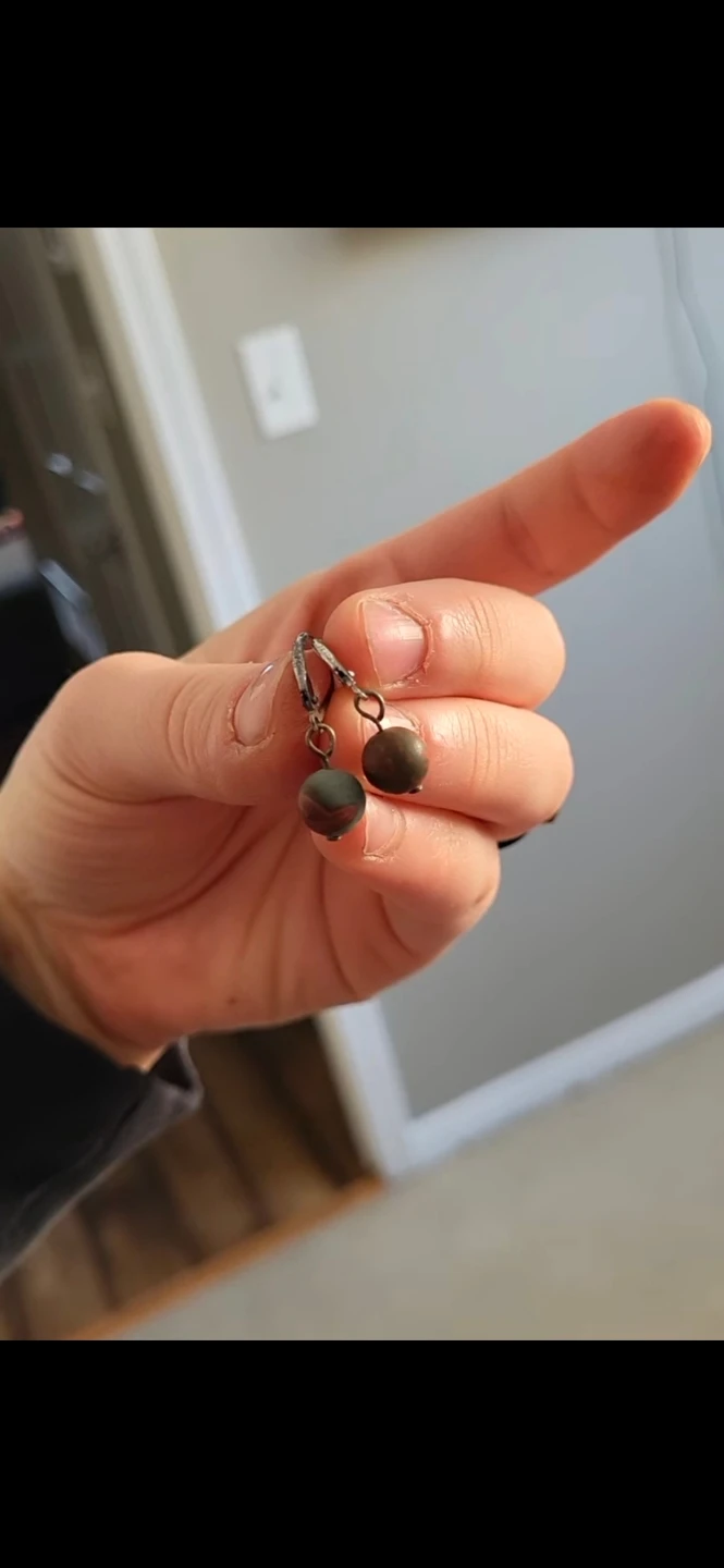 Beaded Leverback Earrings