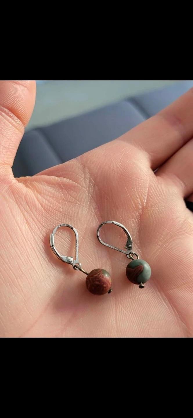Beaded Leverback Earrings - photo 2