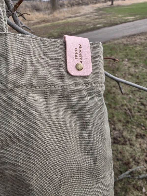 Mooshie Totes Canvas Tote Bag with Mushroom Charm - photo 3