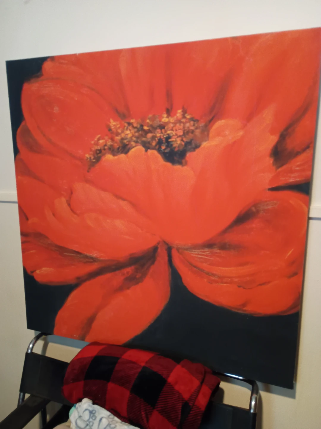 Canvas Wall Art - Red Poppy Flower