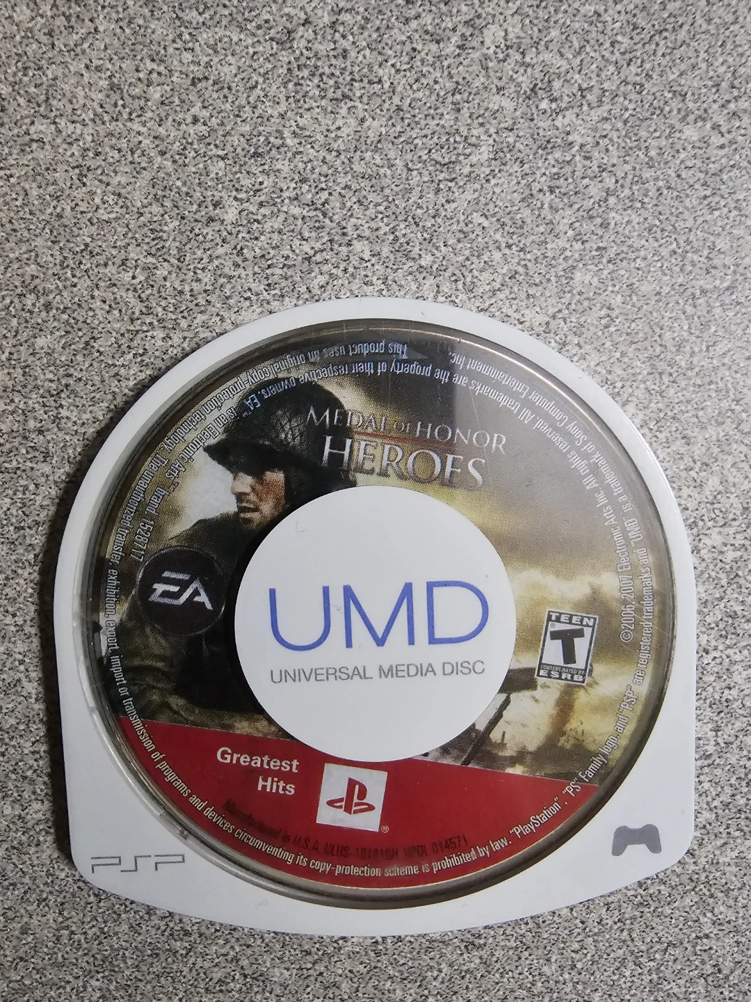 Medal of Honor Heroes UMD PSP Greatest Hits