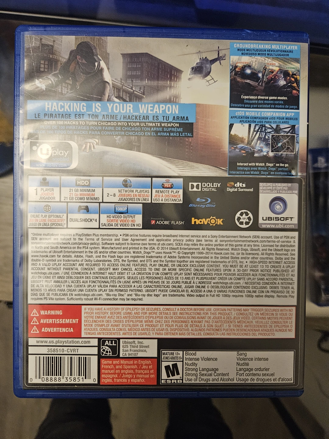 Watch Dogs Signature Edition PS4 Video Game - photo 2