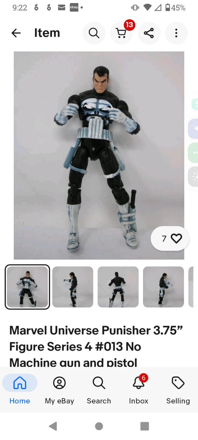 Super Rare Marvel Universe Punisher 3.75" Figure Series 4 #013