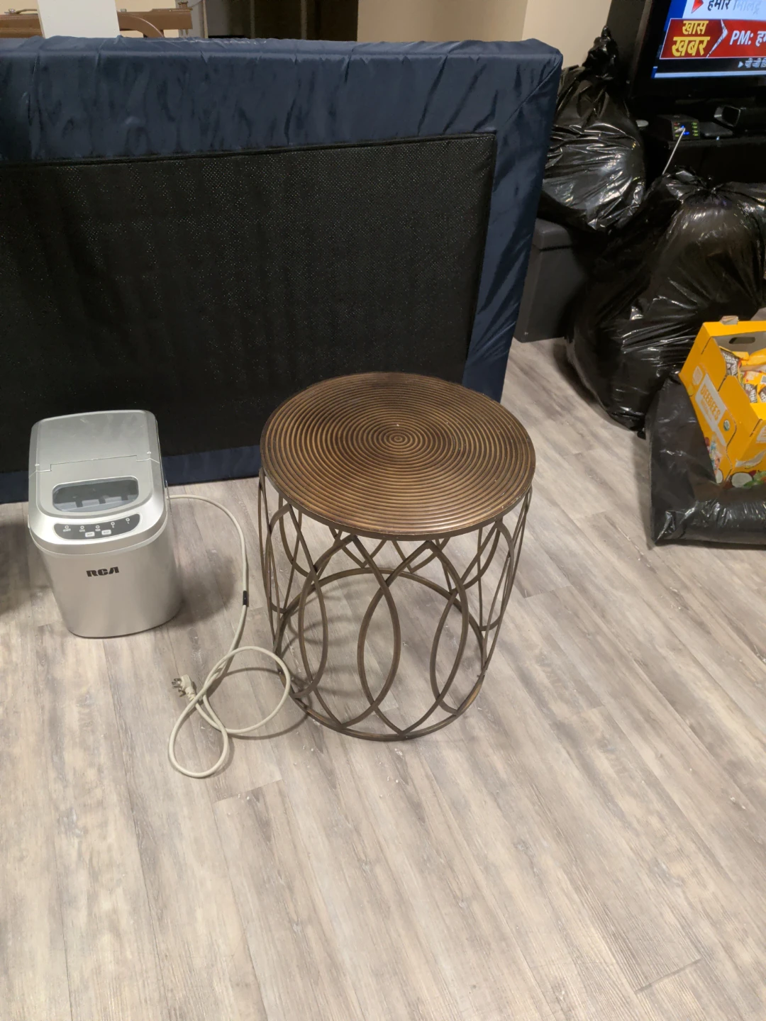 Round Metal Side Table