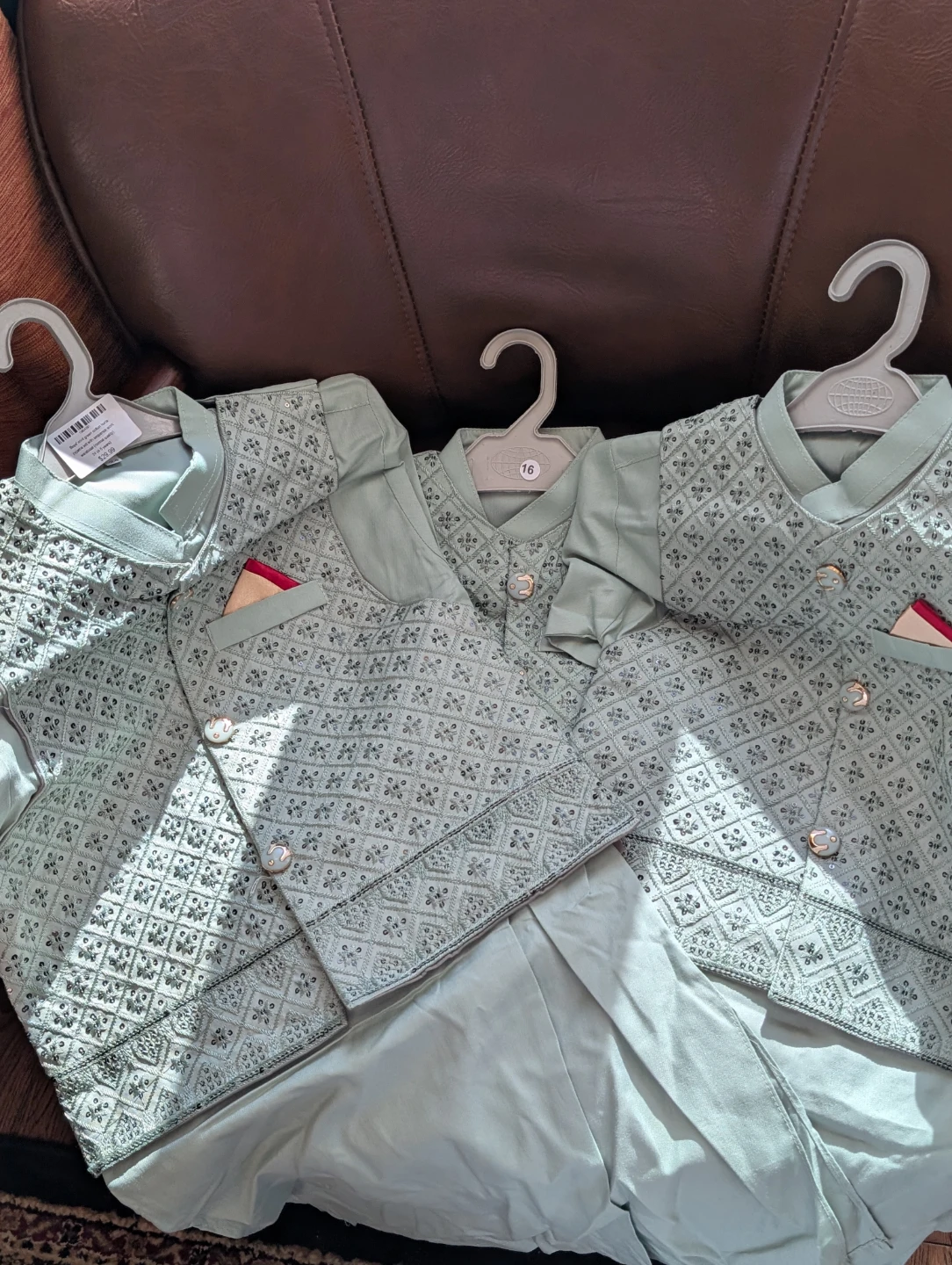 boys kurta pyjama with matching waistcoat - photo 2