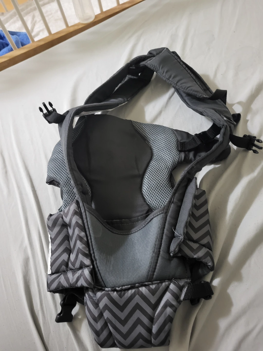 Grey Chevron Baby Carrier