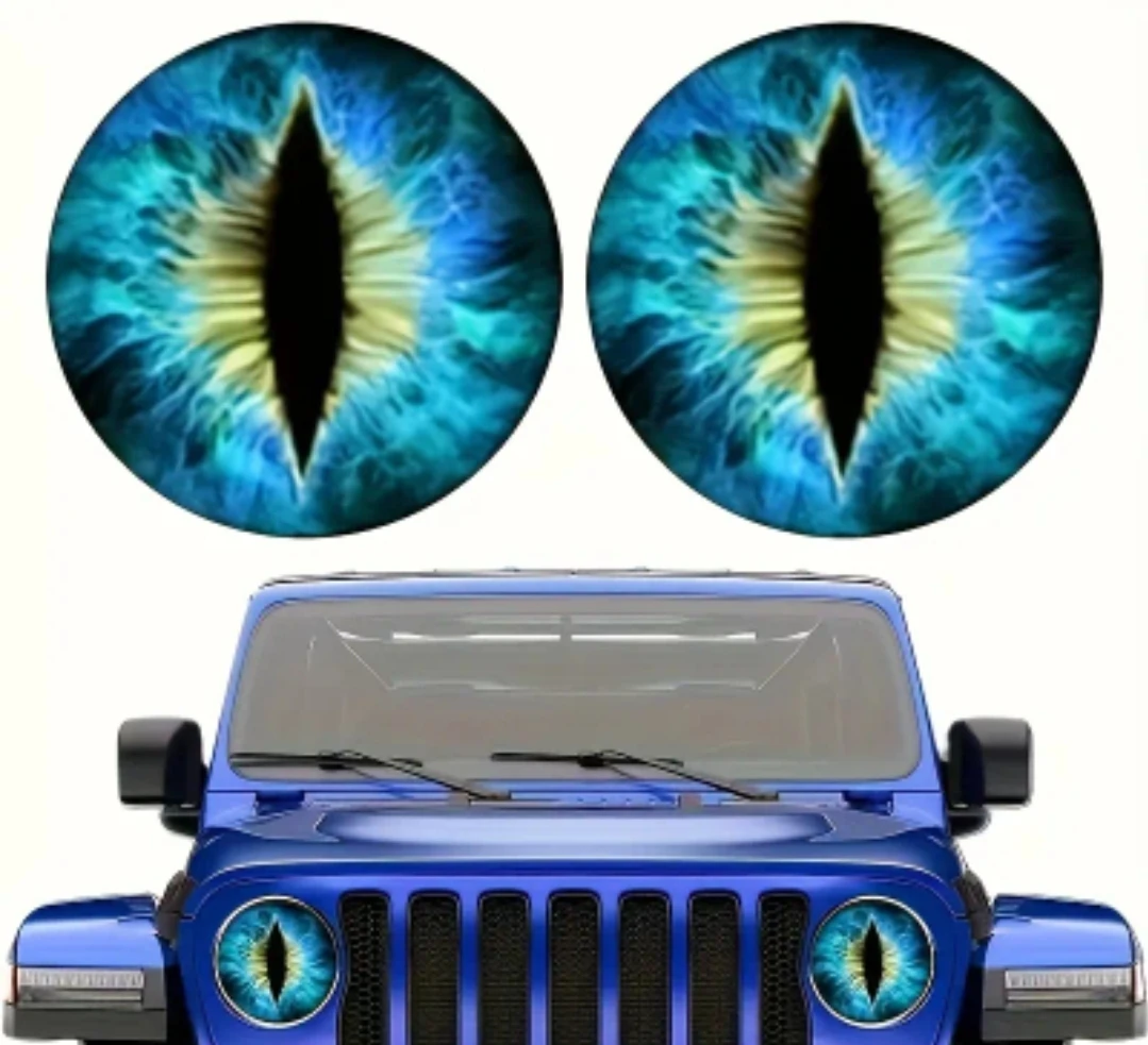 CAR HEADLIGHT SNAKE EYE DECALS NEW - photo 2