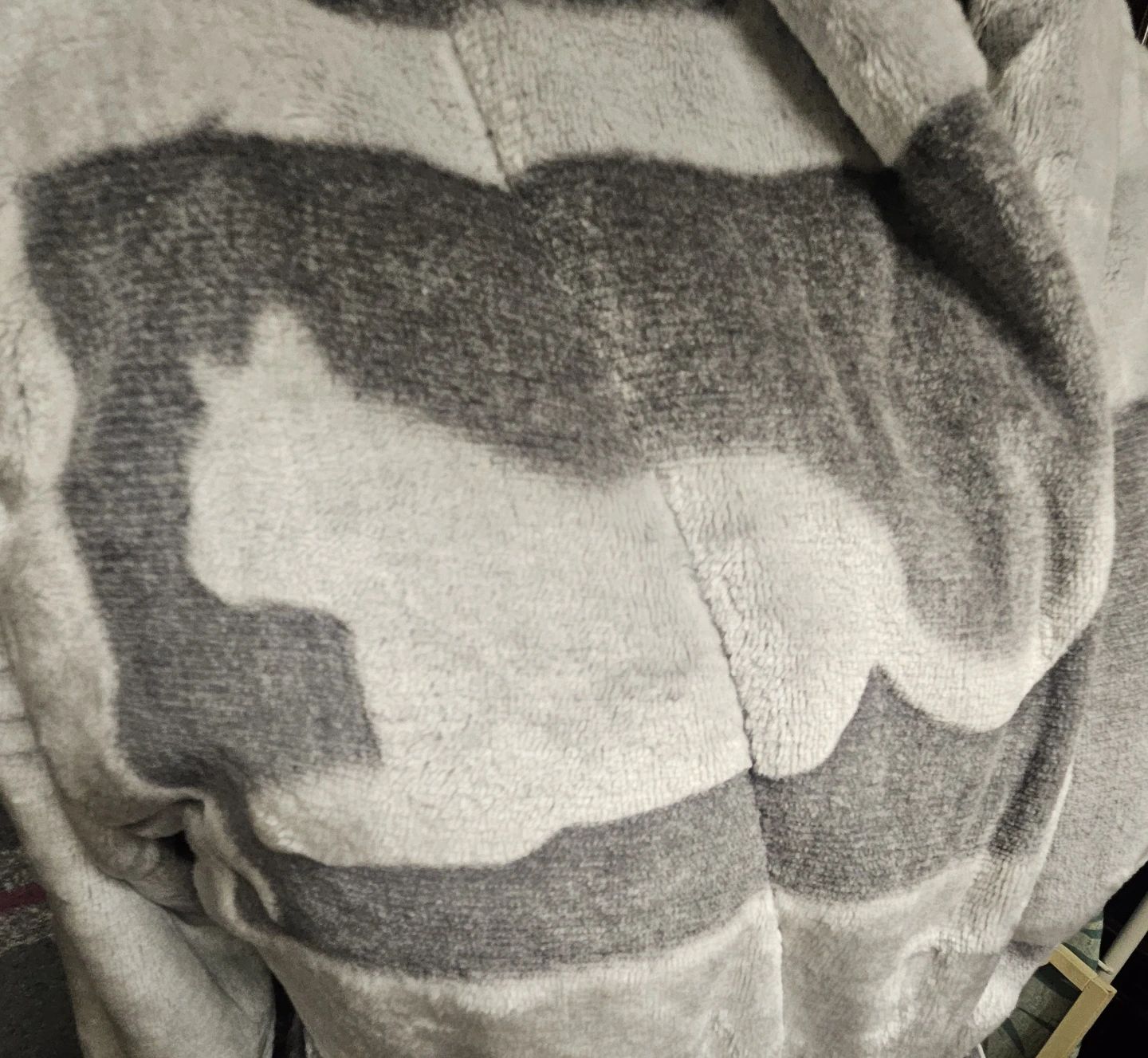 New- Cats and Dogs, Grey Plush Robe - photo 5