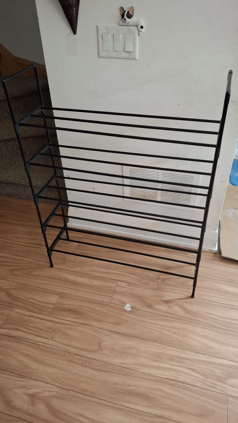 Black 5-Tier Shoe Rack (30" x 9" h: 39") 🥕 - photo 3