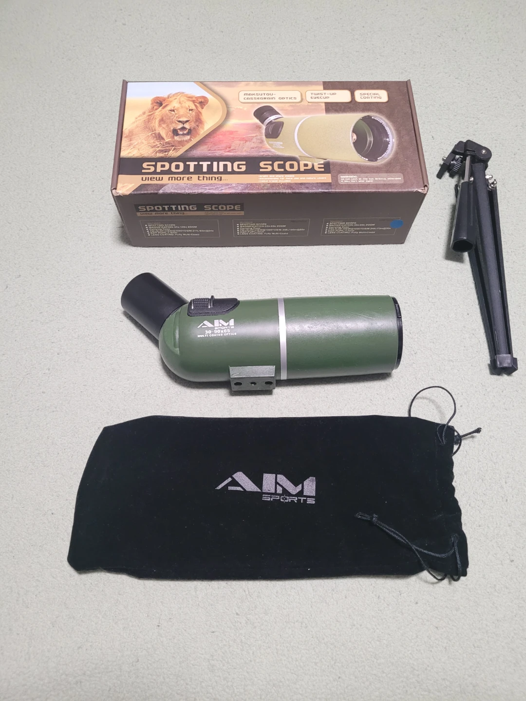AIM SPORTS 30-90x65 Spotting Scope