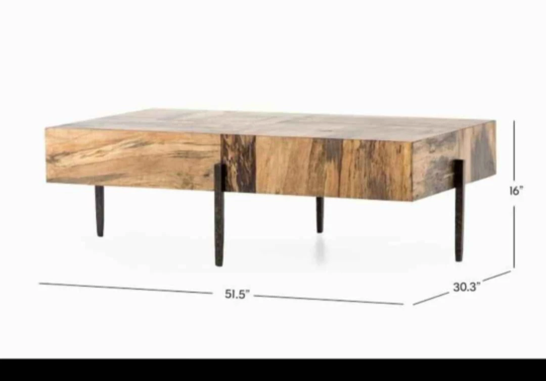 West Elm Indra Coffee Table - photo 3
