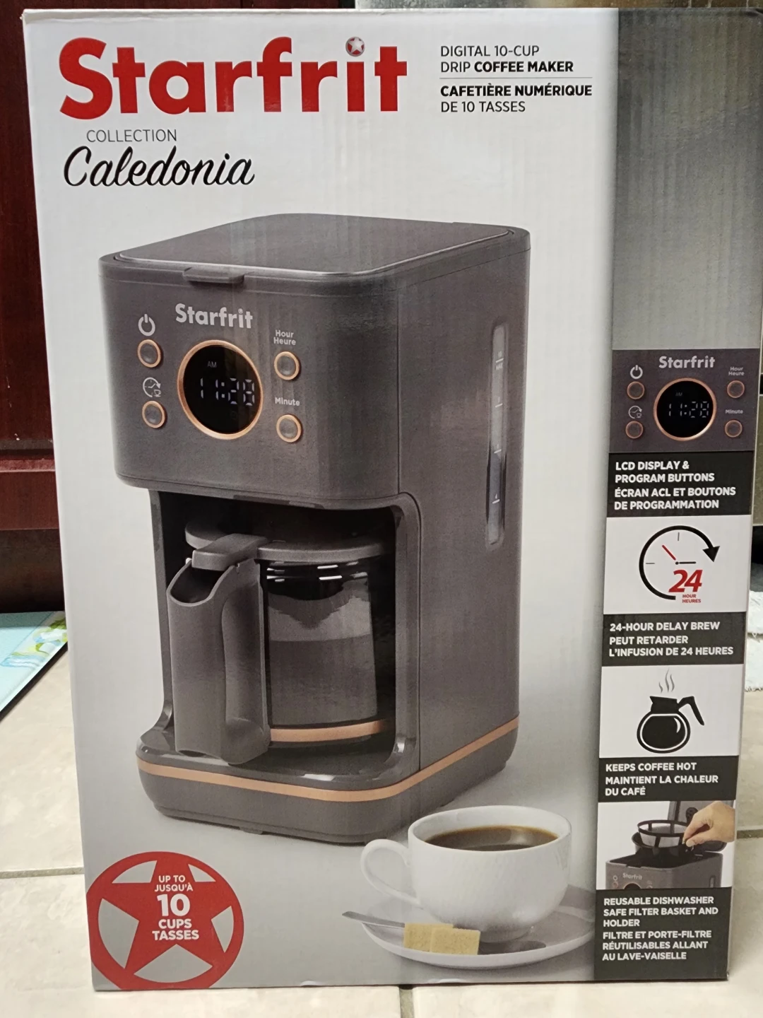 Starfrit Caledonia Digital 10-Cup Drip Coffee Maker