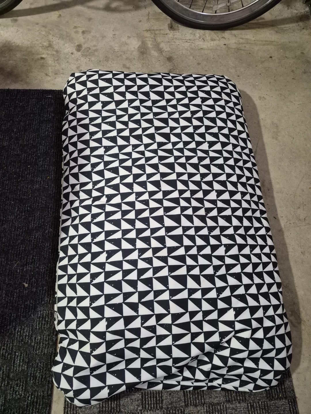 Black and White Large dog bed