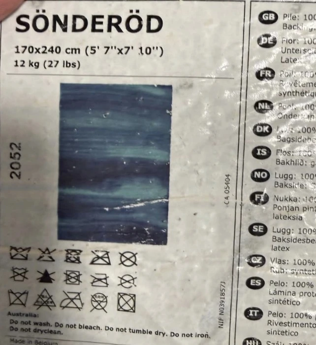 Rare Ikea blue rug - photo 5