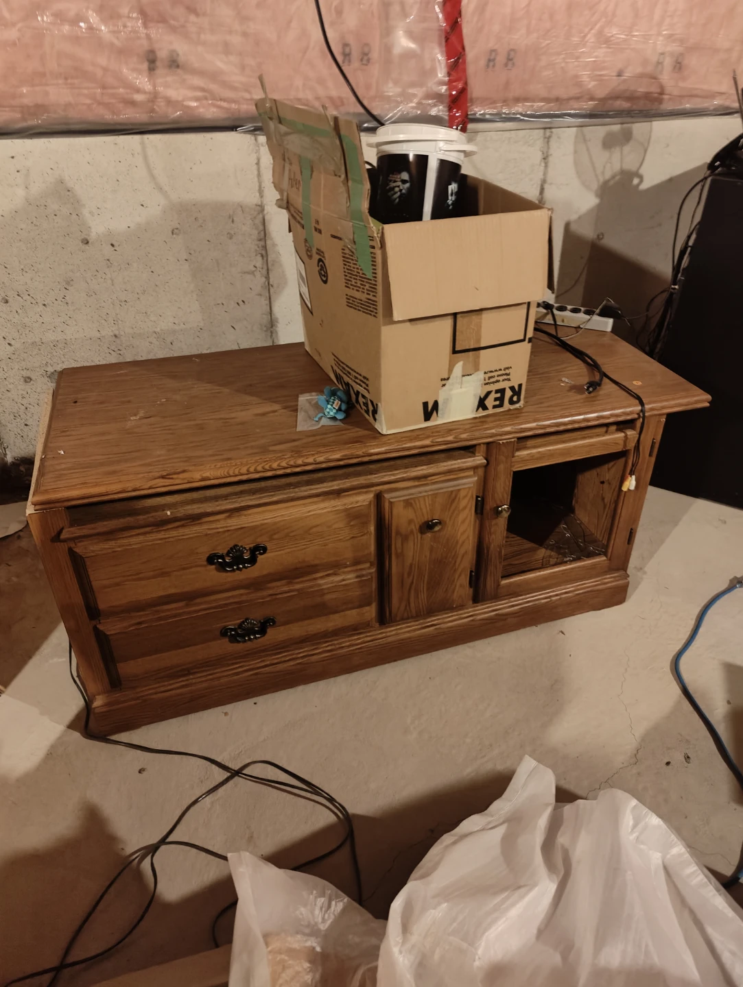 Wooden Media Console / Entertainment Unit