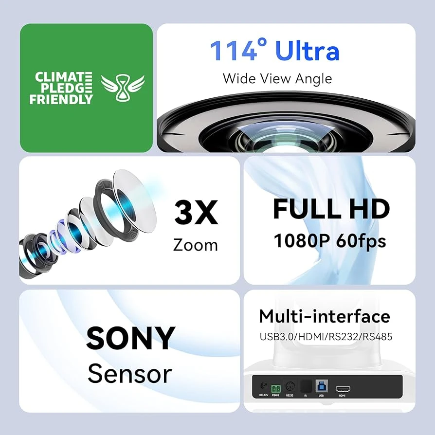 Tenveo VHD3U PTZ Camera 3X Optical Zoom Full HD 1080p - photo 2