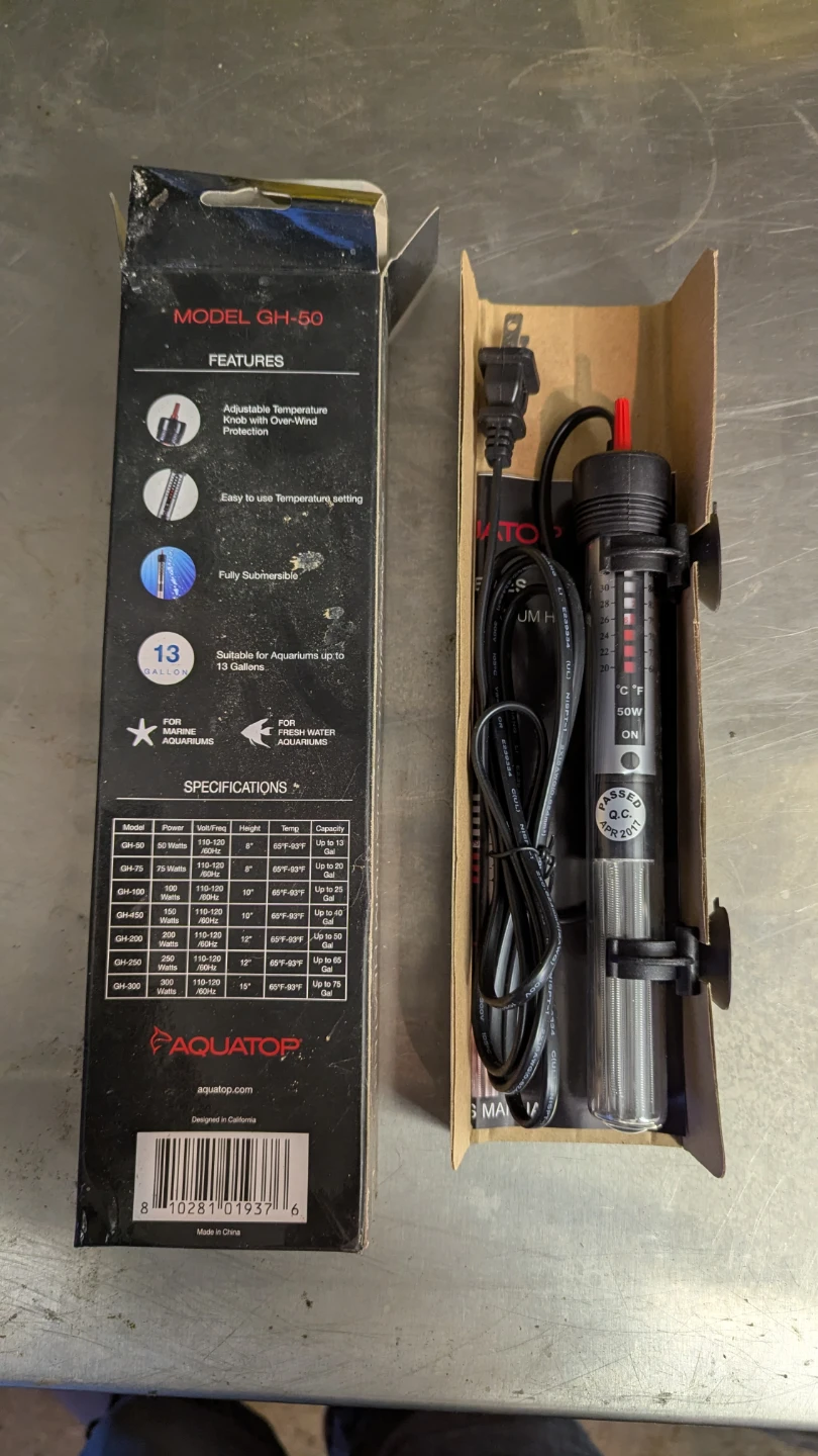 Aquatop GH-50 Submersible Aquarium Heater - photo 2