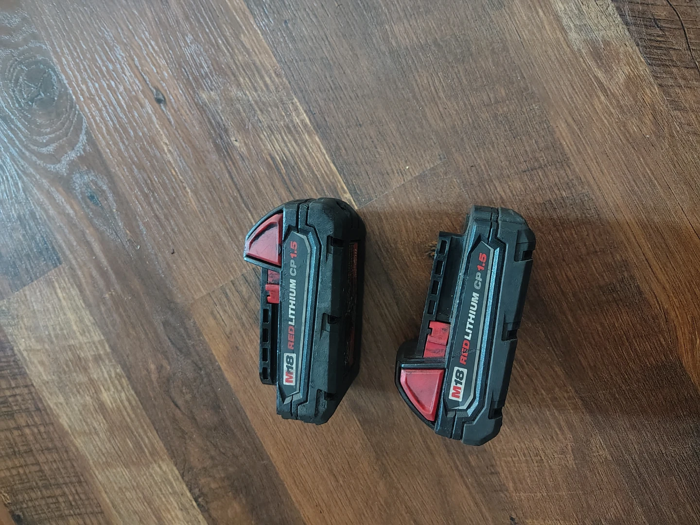 2x Milwaukee M18 REDLITHIUM CP1.5 Battery Packs