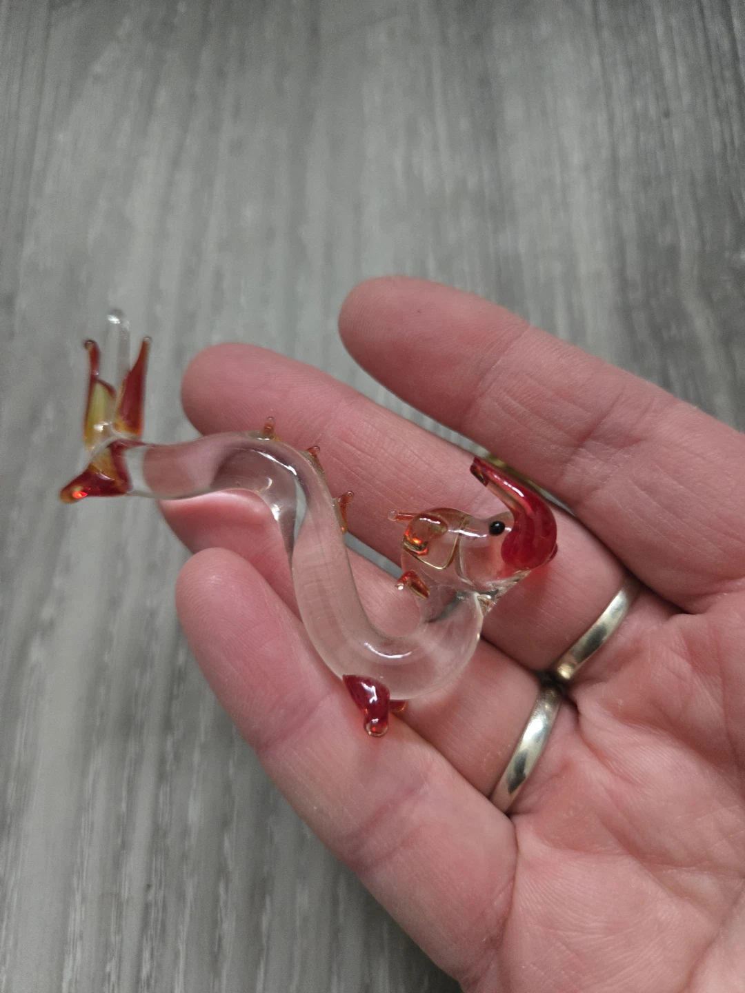 Miniature Glass Figurine Dragon
