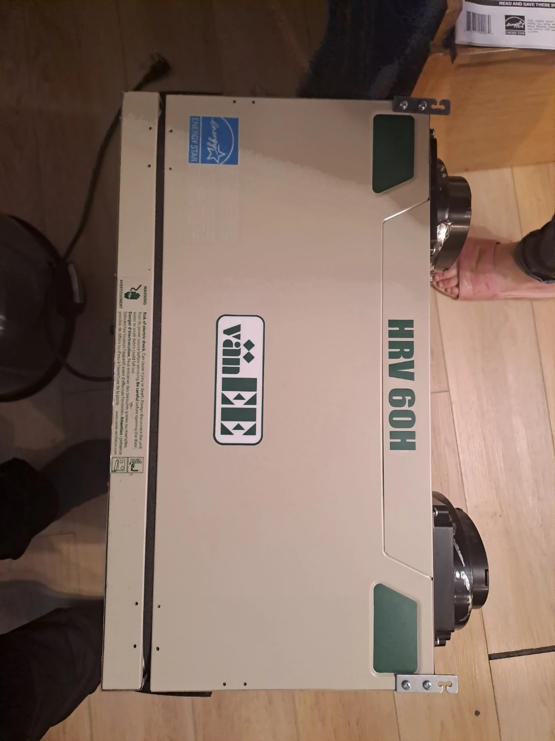 Vanee HRV 60 H Heat Recovery Ventilator - Model 41602 - photo 3